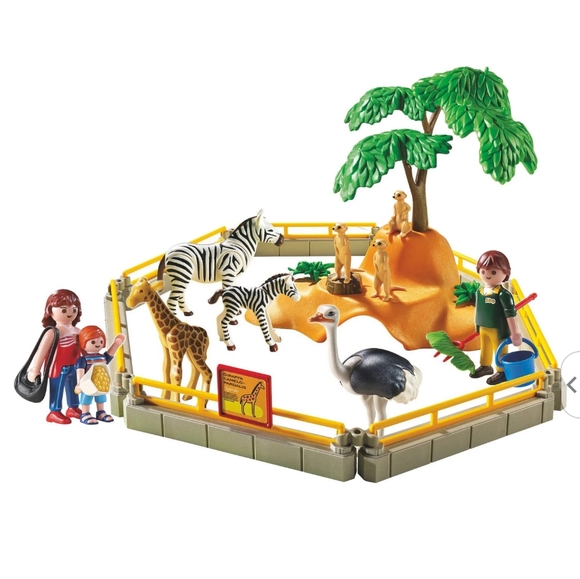 EUC * PLAYMOBIL * CITY LIFE * ZOO * WILD ANIMAL ENCLOSURE * VINTAGE - Picture 4 of 4